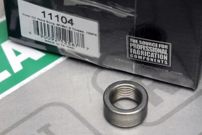 Vibrant O2 Oxygen Sensor Weld Bungs Mild Steel (M18 x 1.5 Thread) Pack of 100 - Image 1 of 4