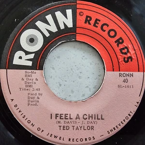 Ted Taylor ** I Feel A Chill / The Loving Physician 1970 Soul Funk US Import 7" - Picture 1 of 4