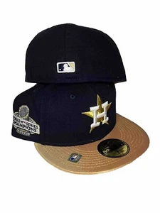 New Era Houston Astros 59Fifty Fitted Hat Cap 2022 World Series Side Patch 7 3/8 - Picture 1 of 9
