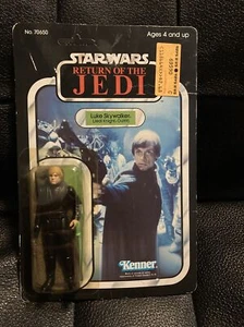 1983 Kenner Star Wars Luke Jedi 65 Back a Debut Cardback Tru Sticker Moc Vintage - Picture 1 of 12