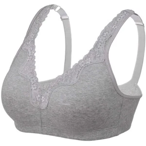12 14 16-30 CDEFG GG Cup Plus Size Wirefree Non-padded Full Coverage Bra Cotton - Bild 1 von 34