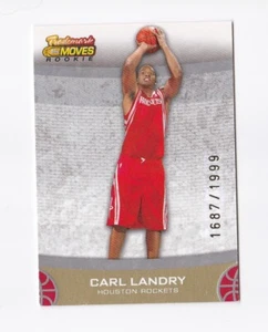 2007-08 Topps Trademark Moves #68 Carl Landry RC/1999 Houston Rockets Purdue - Imagen 1 de 2
