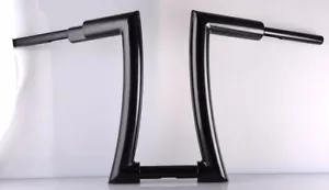 Harley 2" Borrachos Handlebars Black 16" Rise drilled for internal wiring - Bild 1 von 1