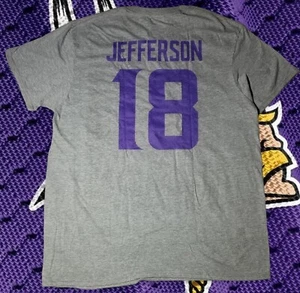 NWT Men's NFL Justin Jefferson Minnesota Vikings Player Icon T-shirt - Picture 1 of 6