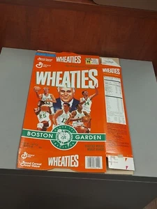Wheaties Box Boston Celtics Vintage Flat Larry Bird Red Auerbach  - Picture 1 of 2