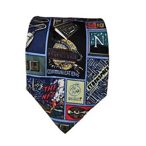 Vintage Intel Inside Tie by Nicole Miller 100% silk Collectible 1996 - Picture 1 of 7