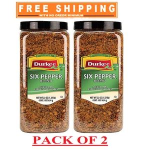 2 Pack - Durkee Six Pepper Blend 22 oz. - Picture 1 of 2