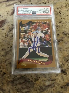 ALBERT PUJOLS SIGNED 2002 TOPPS CARD PSA/DNA AUTOGRAPH AUTO - Picture 1 of 2