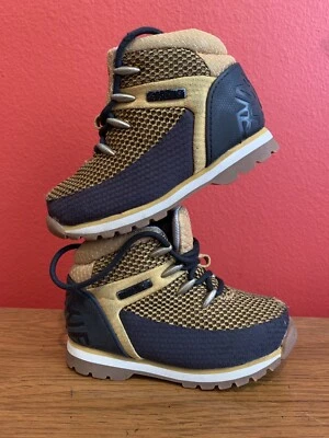 Botas de Caminhada Timberland Euro Spirt Criança Infantil 9C Trigo Preto - Imagem 1 de 4