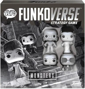 Funko Games Funkoverse Universal Monsters 4 Pack Board Game 2-4 Players - Picture 1 of 6