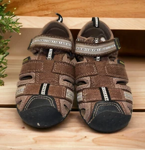 Pediped Grip-N-Go Piers Brown Sandals  Size Childrens US 5.5 Hook & Loop Straps - Picture 1 of 10