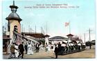 VENICE AMUSEMENT PARK, CA ~ Miniature Railway HELTER SKELTER 1910s Postcard