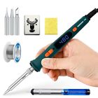 LED Adjustable Temperature Soldering Iron Kit for DIY and Electronics Repair
