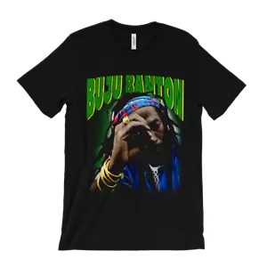 T-shirt Buju Banton - musicista dancehall reggae giamaicano - maglietta rap vntg anni '90 - Foto 1 di 2