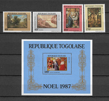 TOGO LOT ENSEMBLE NOEL 1987 NEUF ** LUXE TOP AFFAIRE !!!!!!!!!!!!!!!