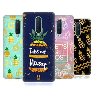 HEAD CASE DESIGNS PINEAPPLE PRINTS SOFT GEL CASE FOR GOOGLE ONEPLUS PHONES - Picture 1 of 11