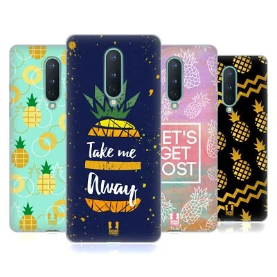 HEAD CASE DESIGNS PINEAPPLE PRINTS SOFT GEL CASE FOR GOOGLE ONEPLUS PHONES - Image 1 of 4