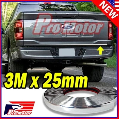 25 мм 3M хромированный молдинг отделка наружная внутренняя защита нижняя оконная боковая полоса крыша - Изображение 1 из 2