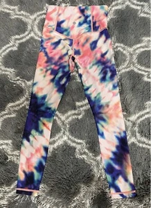 ATHLETA Coral Elation Tie Dye 7/8 Tight Leggings Workout Yoga Pants Size XXS - Picture 1 of 7