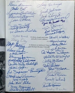 Negro Leagues Book Autographed by 62 Willie Mays Hank Aaron Banks Doby Stone - Picture 1 of 17