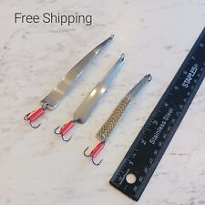 3 Pack Lures, Handmade, Stripers, Mackerel, Bass, Pike, Snapper, Trout, Tackle