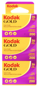 3er Pack Kodak Gold 200 135-36 Farbfilm Color Kleinbildfilm - Neu & OVP