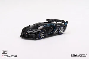 TSM430592 TSM-Model: 1/43 Bugatti Vision Gran Turismo Carbon Fiber Black 2015 - Picture 1 of 4