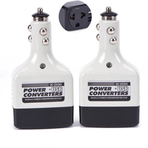Power Converter Car Inverter High Quality Dc 12/24V Ac 220V USB For car - Afbeelding 1 van 11