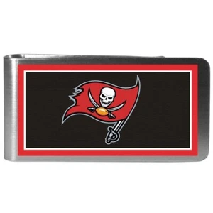 TAMPA BAY BUCCANEERS STEEL MONEY CLIP MVP AUTHENTIC NFL FOOTBALL TEAM NEW - Picture 1 of 2