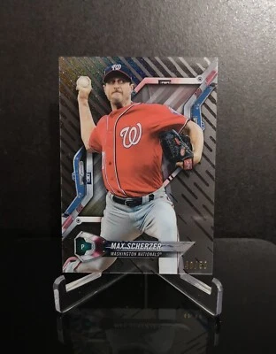 #'ed/50 💥 MAX SCHERZER SP 2018 Topps High Tek Mint + Acetate Insert #HT-MS - Image 1 of 2