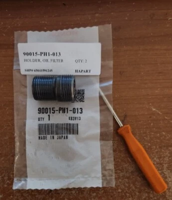 Suporte de filtro de óleo original Honda fabricante 1985-2021 Civic Accord CRV Acura MDX TL NOVO - Imagem 1 de 3