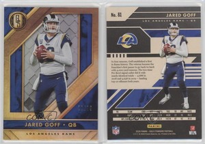 2020 Panini Gold Standard Platinum /75 Jared Goff #81