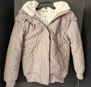 ABERCROMBIE KIDS Wind & Water Resistant Full Zip Quilted Hooded Jacket 13/14 - Picture 1 of 11