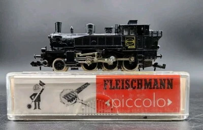 FLEISCHMANN 7031 N PICCOLO BR91 2-6-0 STEAM TENDER LOCOMOTIVE OVP TESTED  - Image 1 of 4