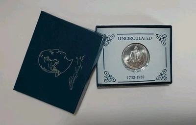 1982 D George Washington Commemorative Half Dollar 50C 90% Silver .3617 Troy Oz - Image 1 of 4