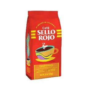 Sello Rojo, Tradicional Medium Roast Ground Coffee Bag, 16 Ounce (Pack of 5) - Picture 1 of 6