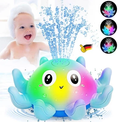 Badespielzeug,Baby Badewannenspielzeug Wasserspielzeug mit LED-Licht ab 1-6 Jahr - Bild 1 von 4
