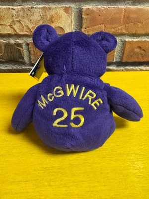  Salvino's Bamm Beano's #25 Mark McGwire 1998 MLB plush Beanie Baby w/ Tags New - Image 1 of 3