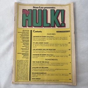 Stan Lee Presents: The HULK Vol 1 No 10 August 1978 Comic Magazine NO Cover - Picture 1 of 3