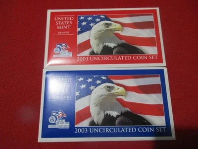 2003 P&D US Mint Set. With envelopes of Issue.                          #MF-5043 - Image 1 of 2