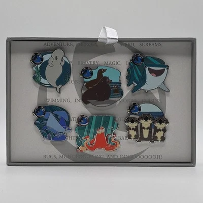 Juego de 6 prendedores Disney en caja LE 1100 Pixar Party 2016 - Buscando a Dory Scavenger Hunt Foto 1 de 4