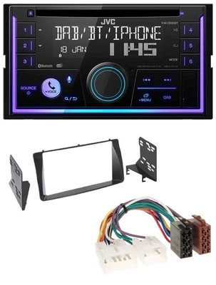 JVC MP3 USB 2DIN DAB Bluetooth CD Autoradio für Toyota Corolla E12U/E12J 2001-20 - Bild 1 von 4