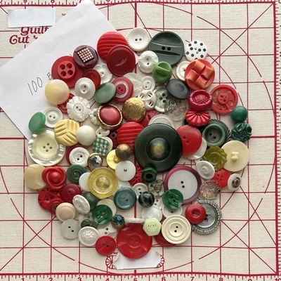 100 botones - en su mayoría vintage de Estate Collection - lote 80 Foto 1 de 4