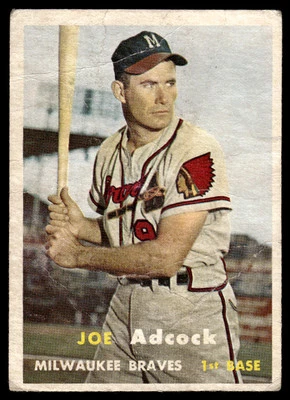 1957 Topps #117 Joe Adcock - Image 1 of 2