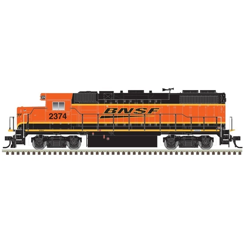 Atlas 10004553 HO Trainman GP38-2 Phase II Silver Series BNSF "H4" # 2374 NIB - Image 1 of 1