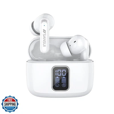 Auriculares inalámbricos verdaderos SANSUI W9, cancelación activa de ruido, controladores de 10 mm con B Foto 1 de 4