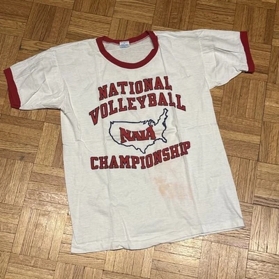 Vintage NAIA Women’s Volleyball Championship T-Shirt - Medium - EXC - READ - Image 1 of 4