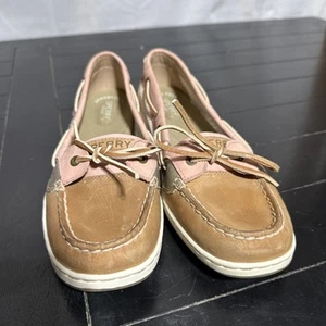 Sperry Top Sider Angelfish Gold and Brown Boat Shoes Women’s Sz 10 M - Picture 1 of 6