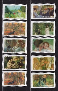 FRANCE 2006 Impressionnistes  SÉRIE COMPLÈTE DE 10 TIMBRES OBLITÉRÉ . - Imagen 1 de 1