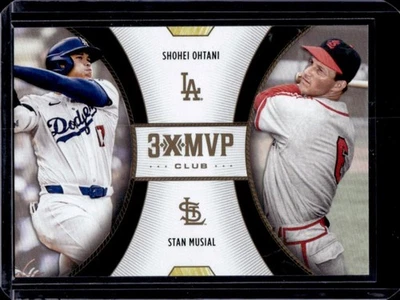 2025 Topps Welcome to the Club MVP Shohei Ohtani Stan Musial Dual Subject #D9 - Image 1 of 2